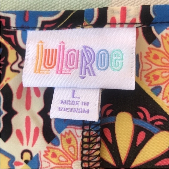 Lularoe Floral Print Lindsay Kimono Duster Open Top Cardigan - Picture 5 of 8